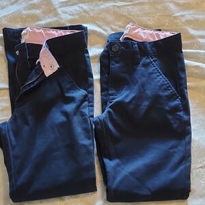 Navy Blue Pants with Pink Lining